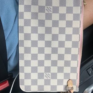 Louis Vuitton zip up wristlet/wallet, never used